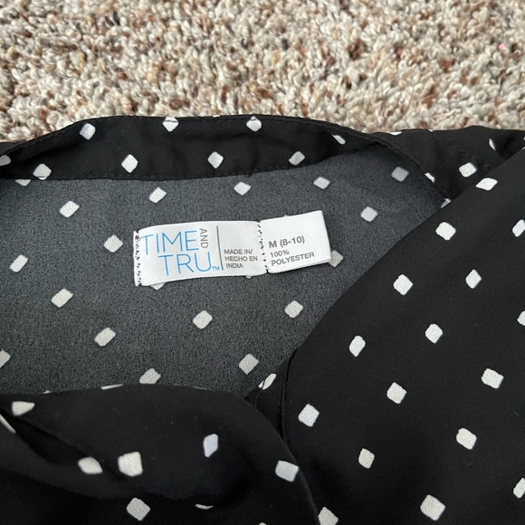 Black half button up - Picture 2 of 3